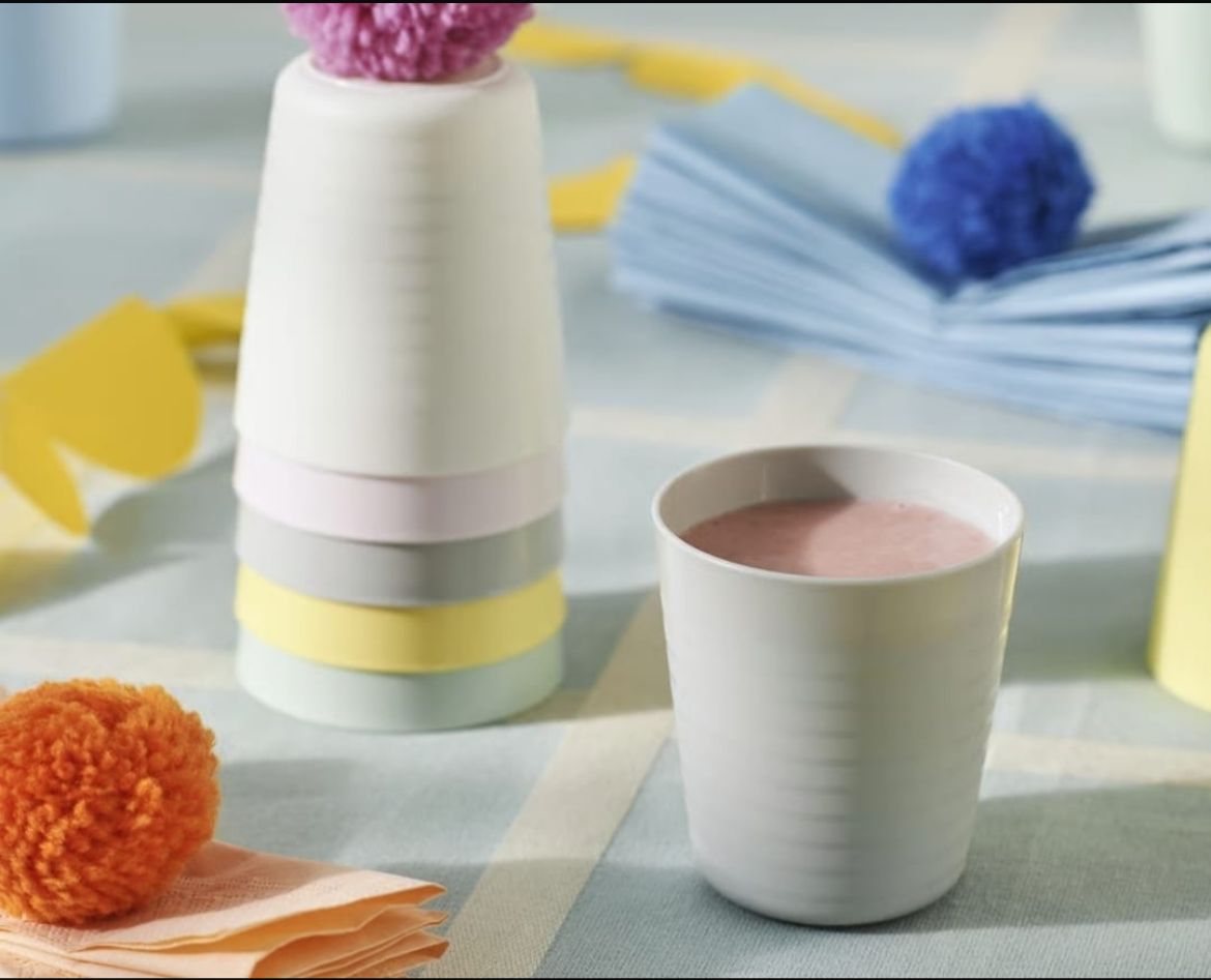 SET 6 bicchieri in plastica