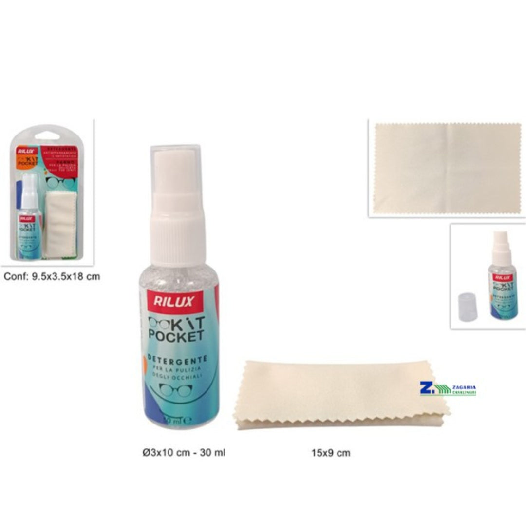 kit pulizia occhiali
