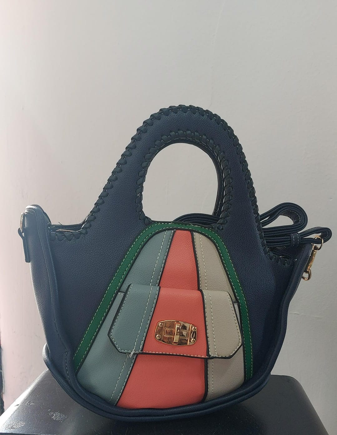 Borsa donna a barca multicolor
