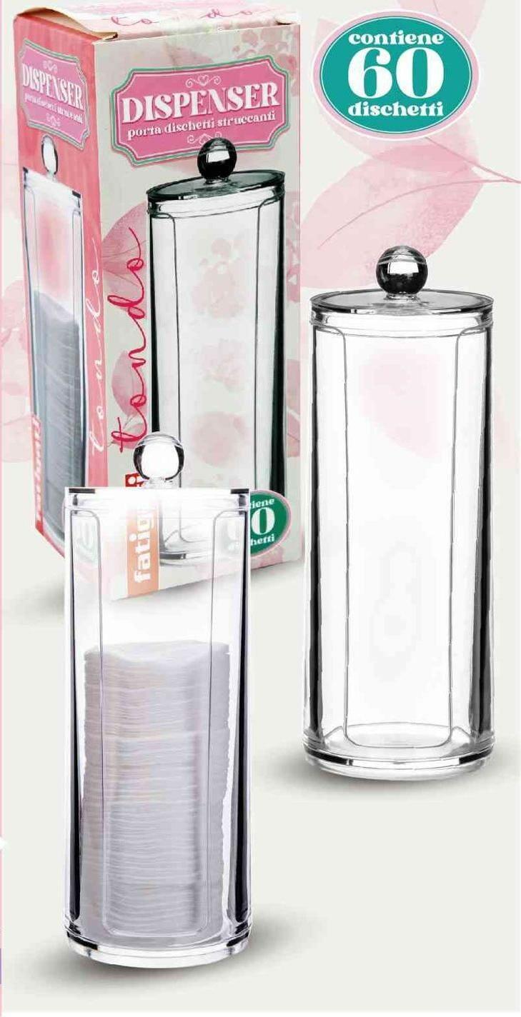 Dispenser porta dischetti struccanti