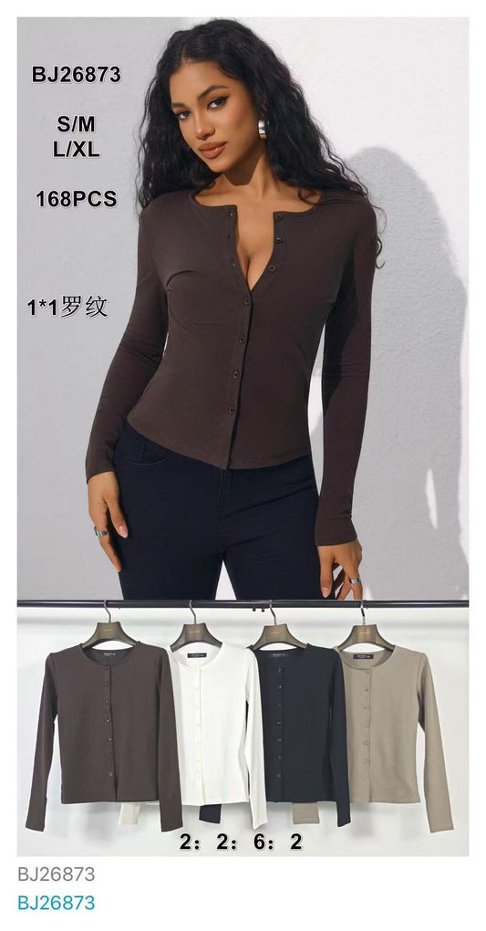 Maglia con apertura a bottoni