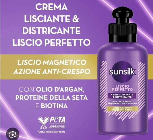Crema per capelli lisci sunsilk