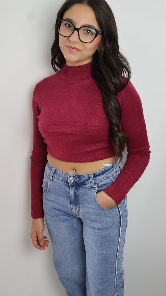 Maglioncino Basic collo Alto