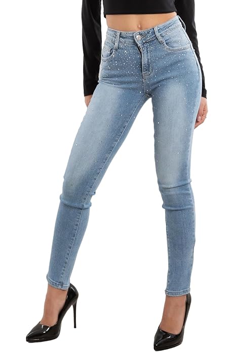 Jeans con brillantini