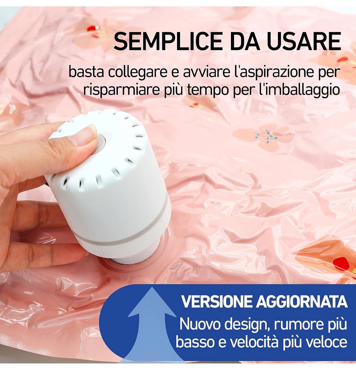 Macchinetta sottovuoto per indumenti