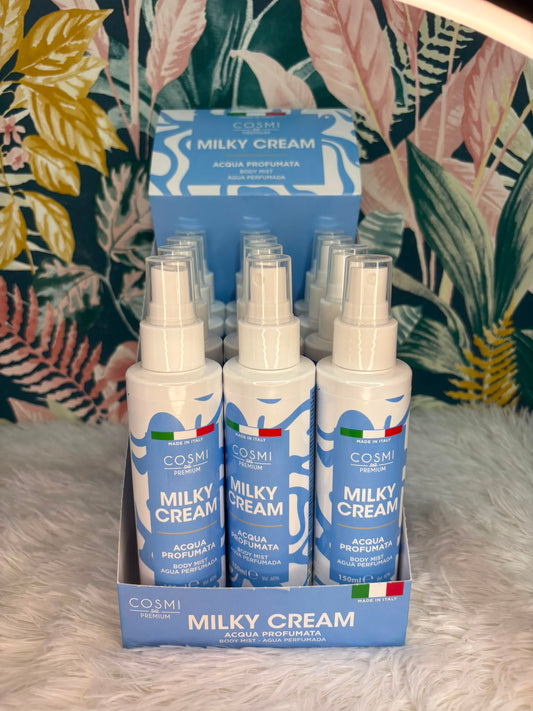Acqua profumata bianco latte