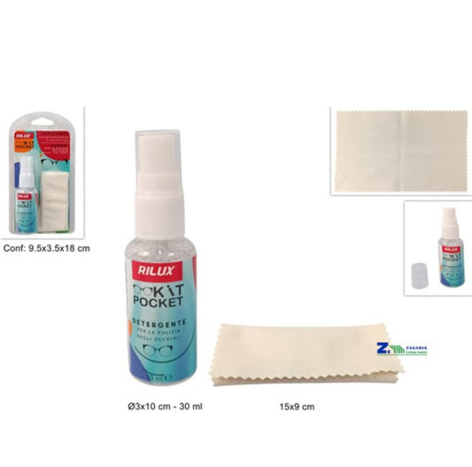 kit pulizia occhiali