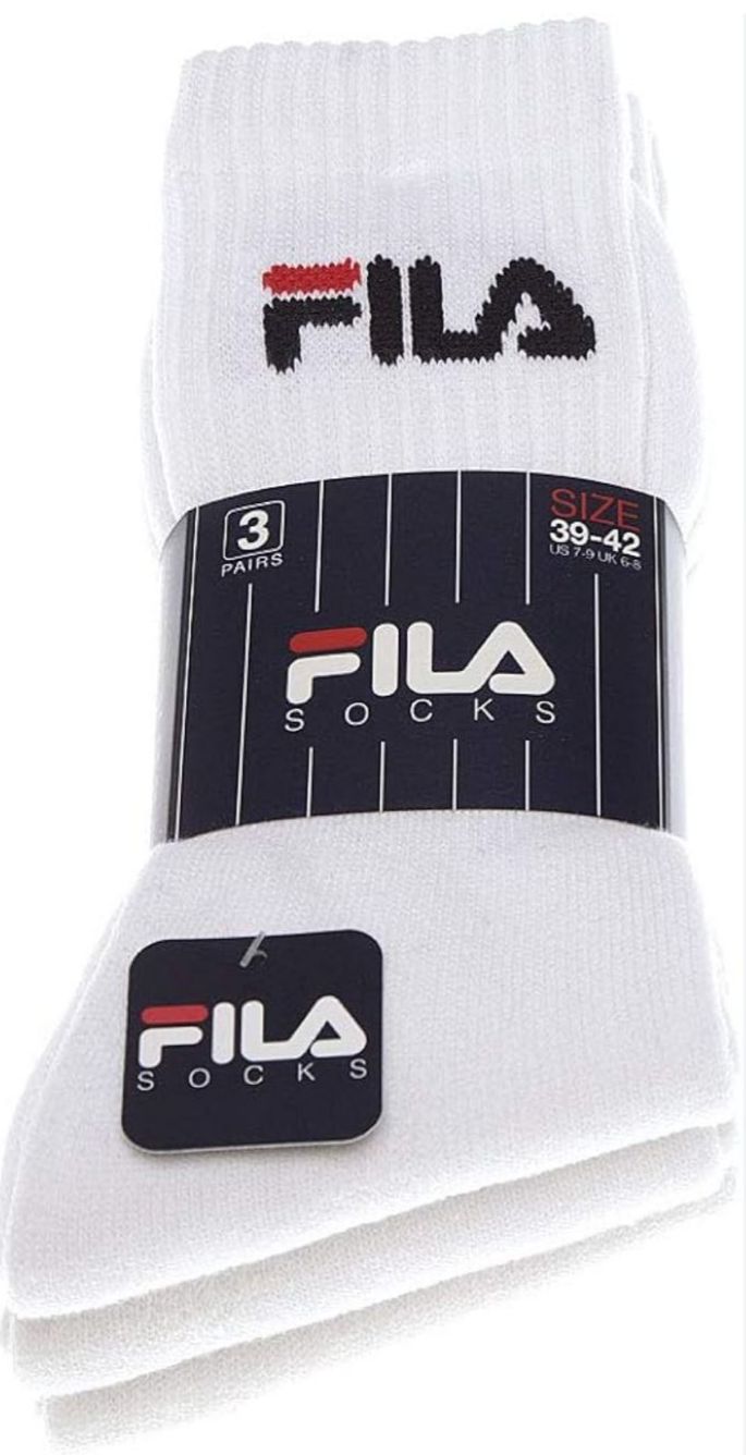 set 3 paia calze fila
