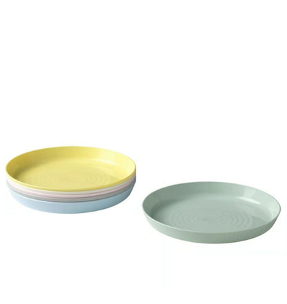 SET 6 pezzi piatti in plastica multicolor