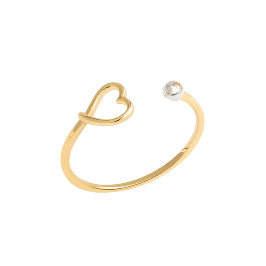 Anello cuore punto luce