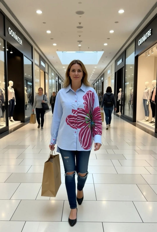 Camicia disegno fiore