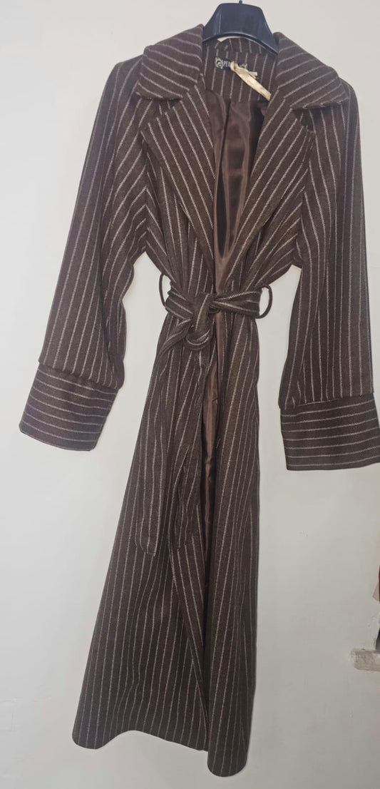 Trench lungo a righe