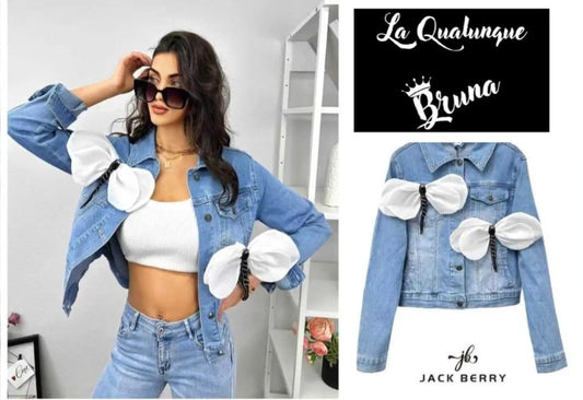 Giubbino jeans libellula