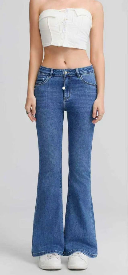 jeans curvy a zampa
