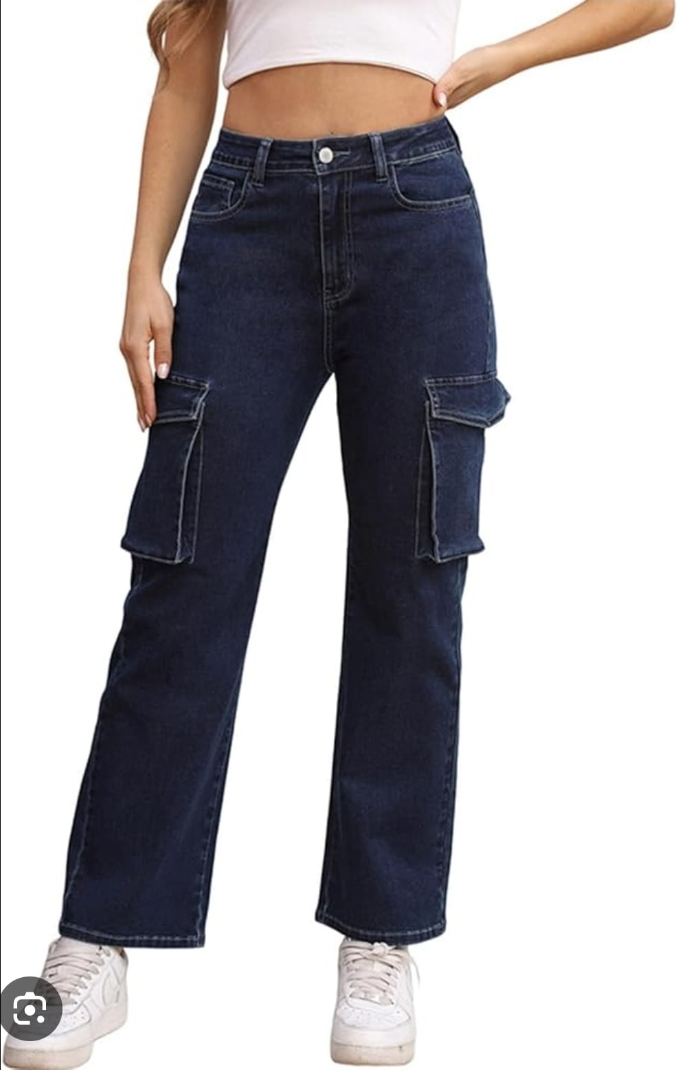 Jeans cargo con tasconi