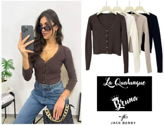 Maglioncino bottoni centrali