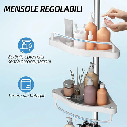 Mensola angolare bagno
