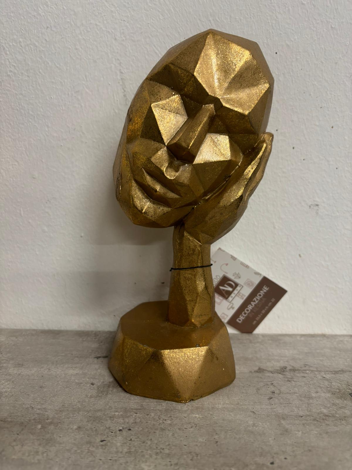 Statua viso in resina