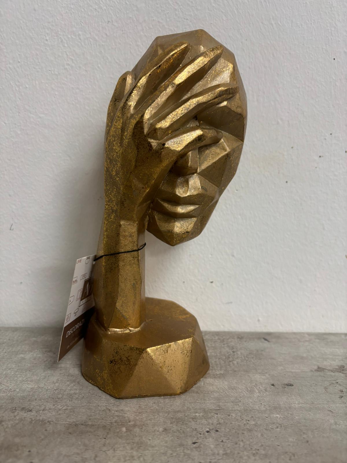 Statua viso in resina