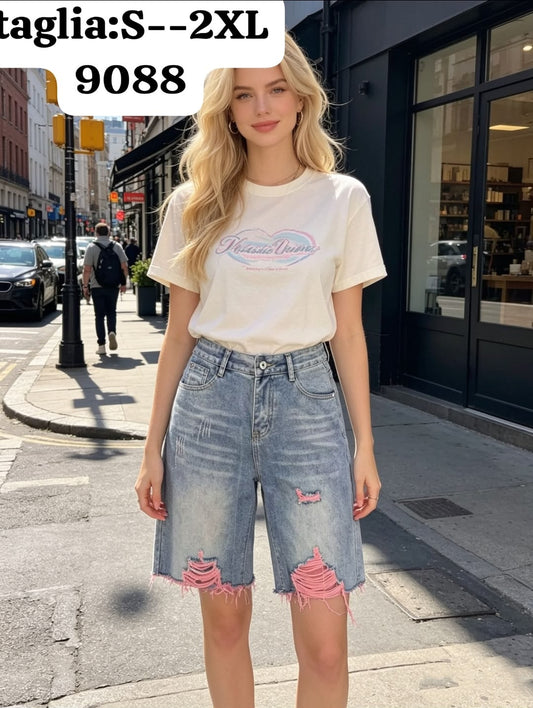 Bermuda denim pink