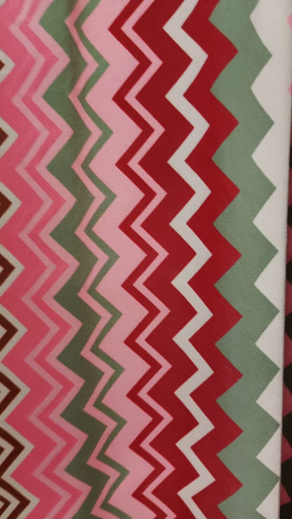 Vestito lungo zigo zago