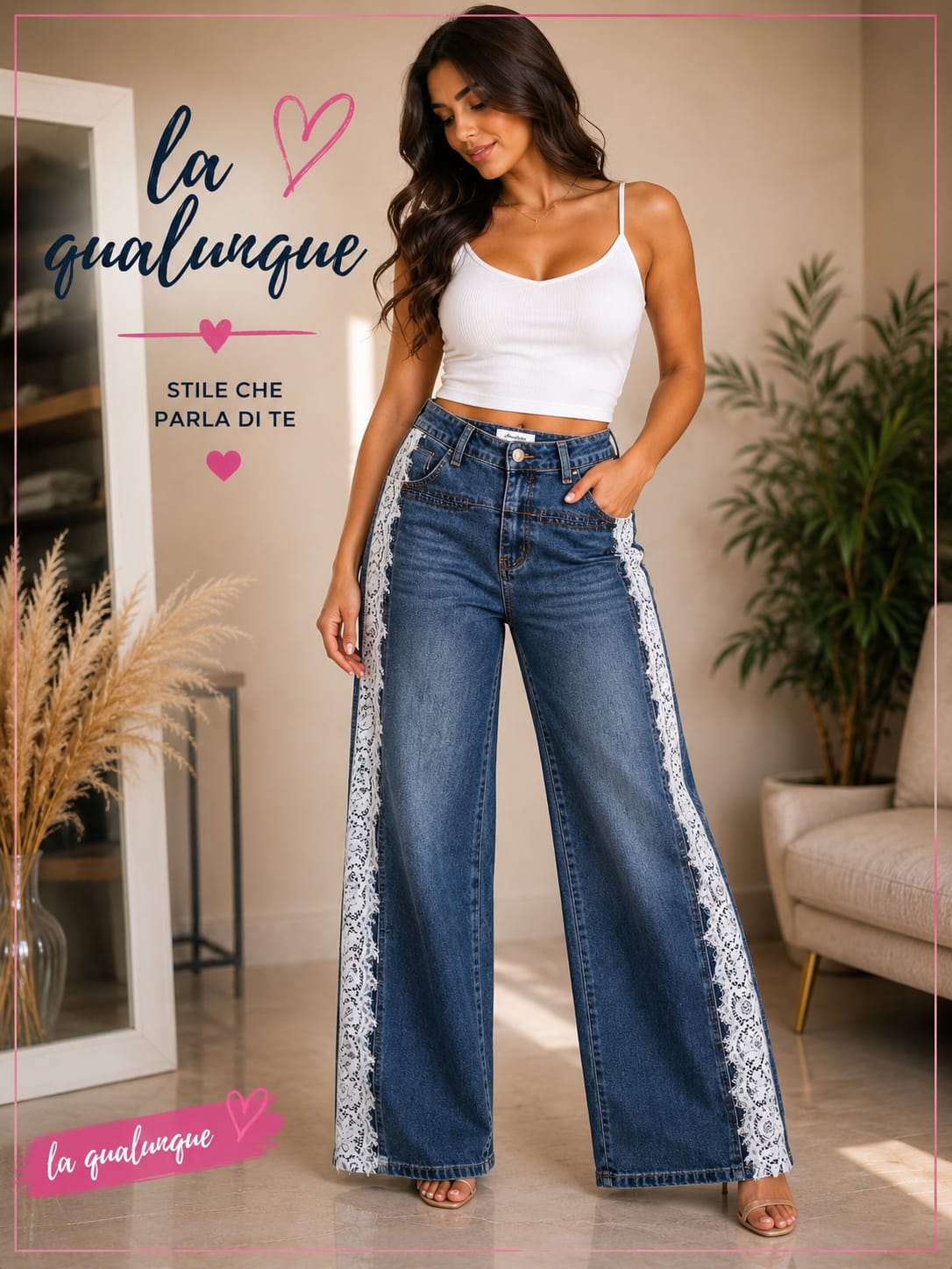 Jeans pizzo