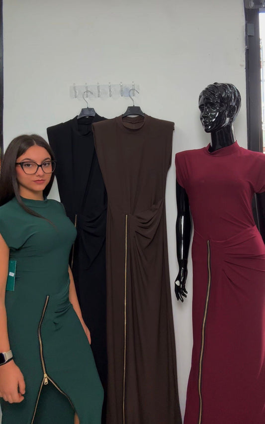 Vestito Lungo con Zip