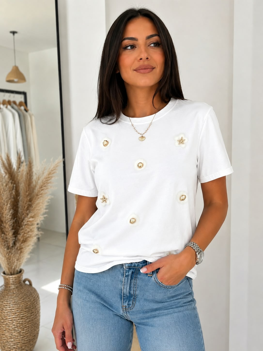 Maglia dettagli oro