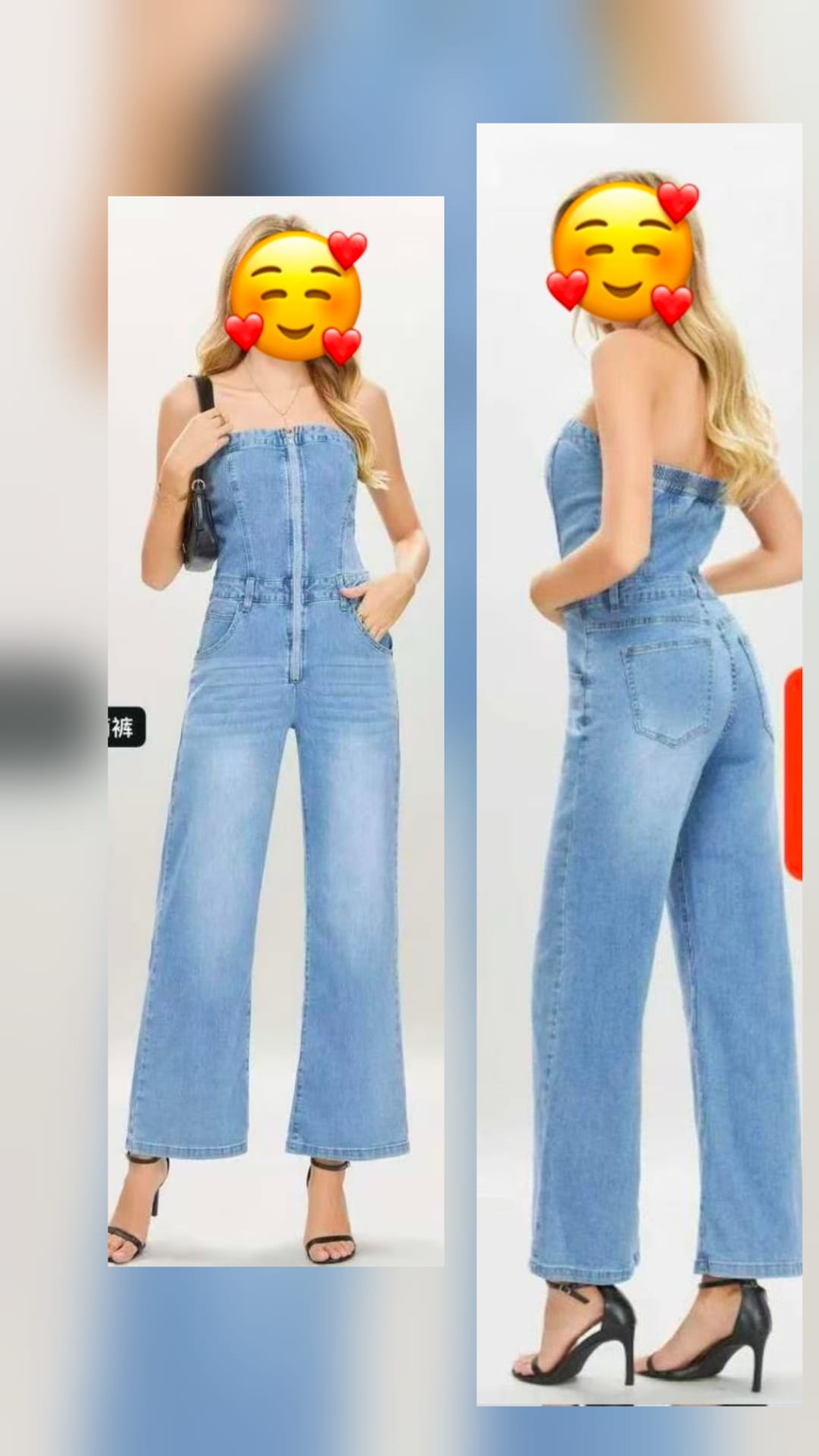 Salopette a jeans  fascia